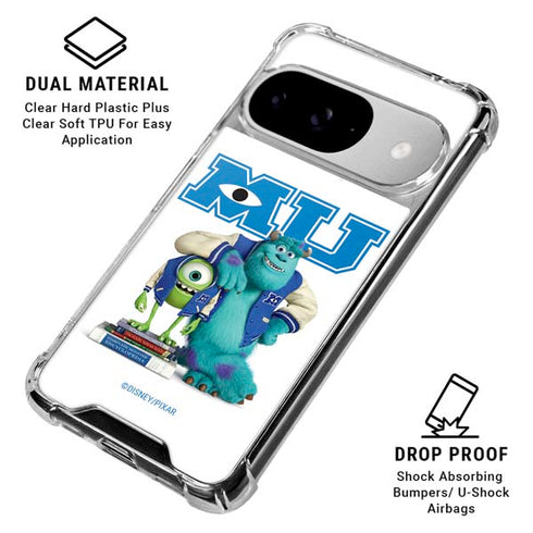Disney Monsters University Mike and Sully Google Pixel 10 Clear Case